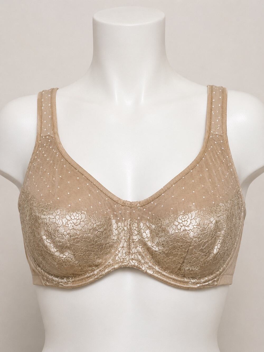 Soma Stunning Support Unlined Minimizer Bra 40DD Nude Beige Underwire